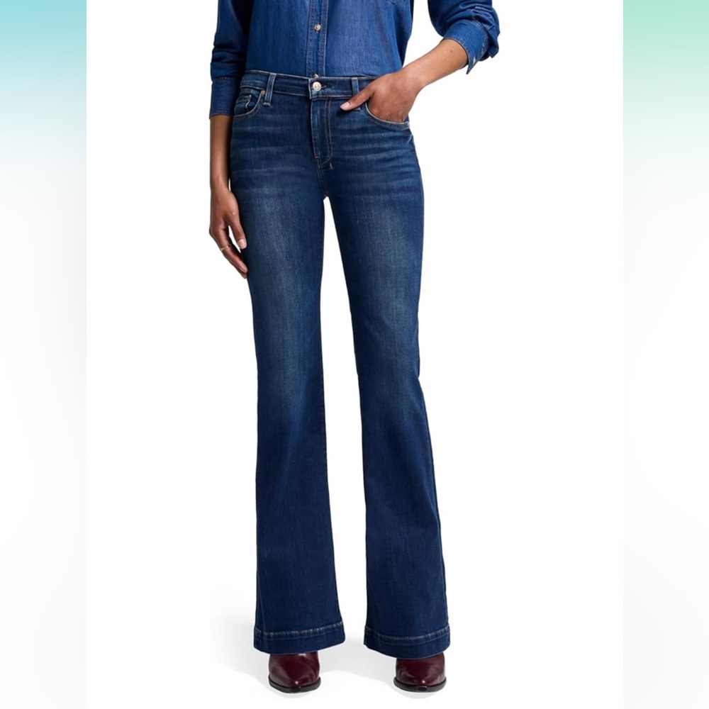 Seven for all mankind women’s flare wild leg lake jeans size 29 NWT T
